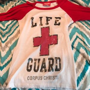 Life Guard baseball-tee